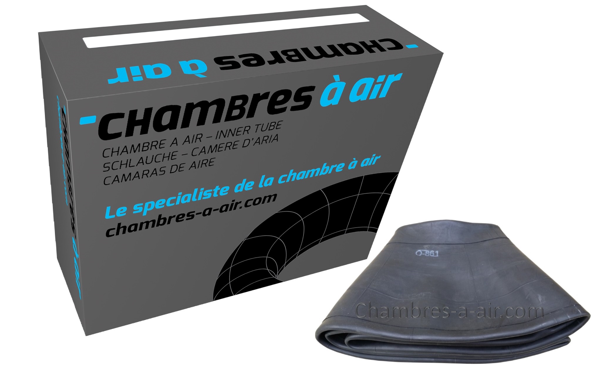 CHAMBRE A AIR 3.50/4.00X6 - 350/400X6 - 350X400X6 VALVE COUDEE TR87